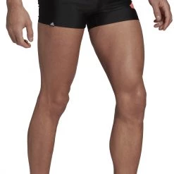 Adidas 3 Bars Boxers Men, noir 11 Adidas 3 Bars Boxers Men, noir -Natation Homme Soldes adidas 3 bars boxers men black acid red 4