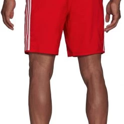 Adidas 3S CLX Shorts Men, rouge -Natation Homme Soldes adidas 3s clx shorts men vivid red white 3
