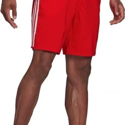 Adidas 3S CLX Shorts Men, rouge -Natation Homme Soldes adidas 3s clx shorts men vivid red white 4