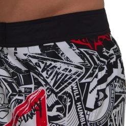 Adidas Badge up Tech Cassic Length Shorts Men, noir/blanc -Natation Homme Soldes adidas badge up tech cassic length shorts men black white 3