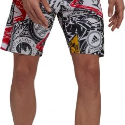 Adidas Badge up Tech Cassic Length Shorts Men, noir/blanc -Natation Homme Soldes adidas badge up tech cassic length shorts men black white 4