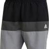 Adidas Block CLX Short Length Shorts Men, noir/gris 2 Adidas Block CLX Short Length Shorts Men, noir/gris -Natation Homme Soldes adidas block clx short length shorts men black grey three 1