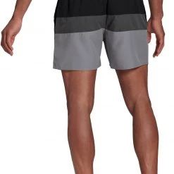 Adidas Block CLX Short Length Shorts Men, noir/gris -Natation Homme Soldes adidas block clx short length shorts men black grey three 6