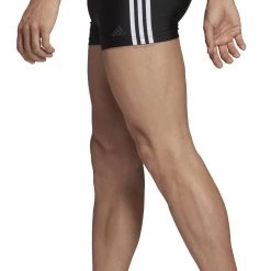 Adidas Fit 3S Short de bain Homme, noir -Natation Homme Soldes adidas fit 3 stripes boxers herren black white 5