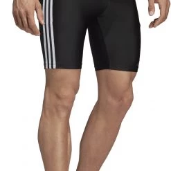 Adidas Fit 3S Caleçon de bain Homme, noir -Natation Homme Soldes adidas fit 3 stripes jammer herren black white 3