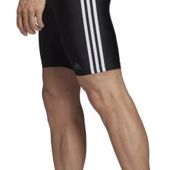 Adidas Fit 3S Caleçon de bain Homme, noir -Natation Homme Soldes adidas fit 3 stripes jammer herren black white 5