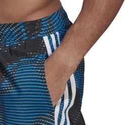 Adidas Melbourne CLX Shorts Men, bleu/noir -Natation Homme Soldes adidas melbourne clx shorts men blue rush white 5