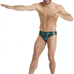 Arena Allover Brief Men, Multicolore -Natation Homme Soldes arena allover brief men black multi 5