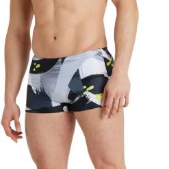 Arena Allover Shorts Men, gris -Natation Homme Soldes arena allover shorts men grey multicolor 5 2