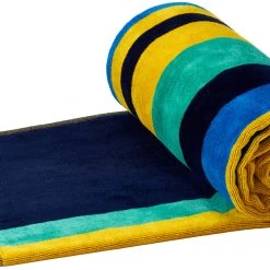 Arena Beach Multistripes Towel, bleu/Multicolore