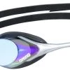 Arena Cobra Swipe Mirror Goggles, noir -Natation Homme Soldes arena cobra swipe mirror goggles blue silver 1