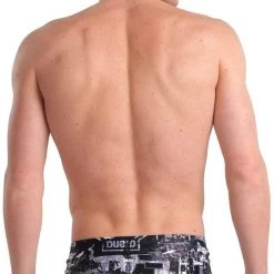 Arena Icons Allover Low Waist Shorts Men, noir/blanc -Natation Homme Soldes arena icons allover low waist shorts men black multi 6