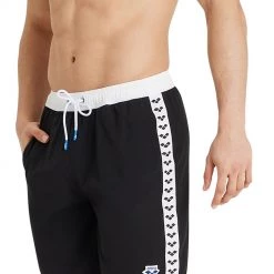 Arena Icons Team Stripe Bermudas Men, noir -Natation Homme Soldes arena icons team stripe bermudas men black white 5 1