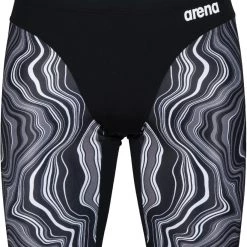Arena Marbled Jammer Men, noir/gris