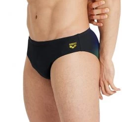 Arena Placement Briefs Men, bleu -Natation Homme Soldes arena placement briefs men black soft green multi 5 2