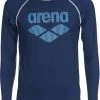 Arena Rash LS UV Vest Men, blanc/gris -Natation Homme Soldes arena rash ls uv vest men navy 1 1