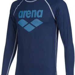 Arena Rash LS UV Vest Men, bleu -Natation Homme Soldes arena rash ls uv vest men navy 3