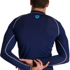 Arena Rash LS UV Vest Men, blanc/gris 13 Arena Rash LS UV Vest Men, blanc/gris -Natation Homme Soldes arena rash ls uv vest men navy 6 1