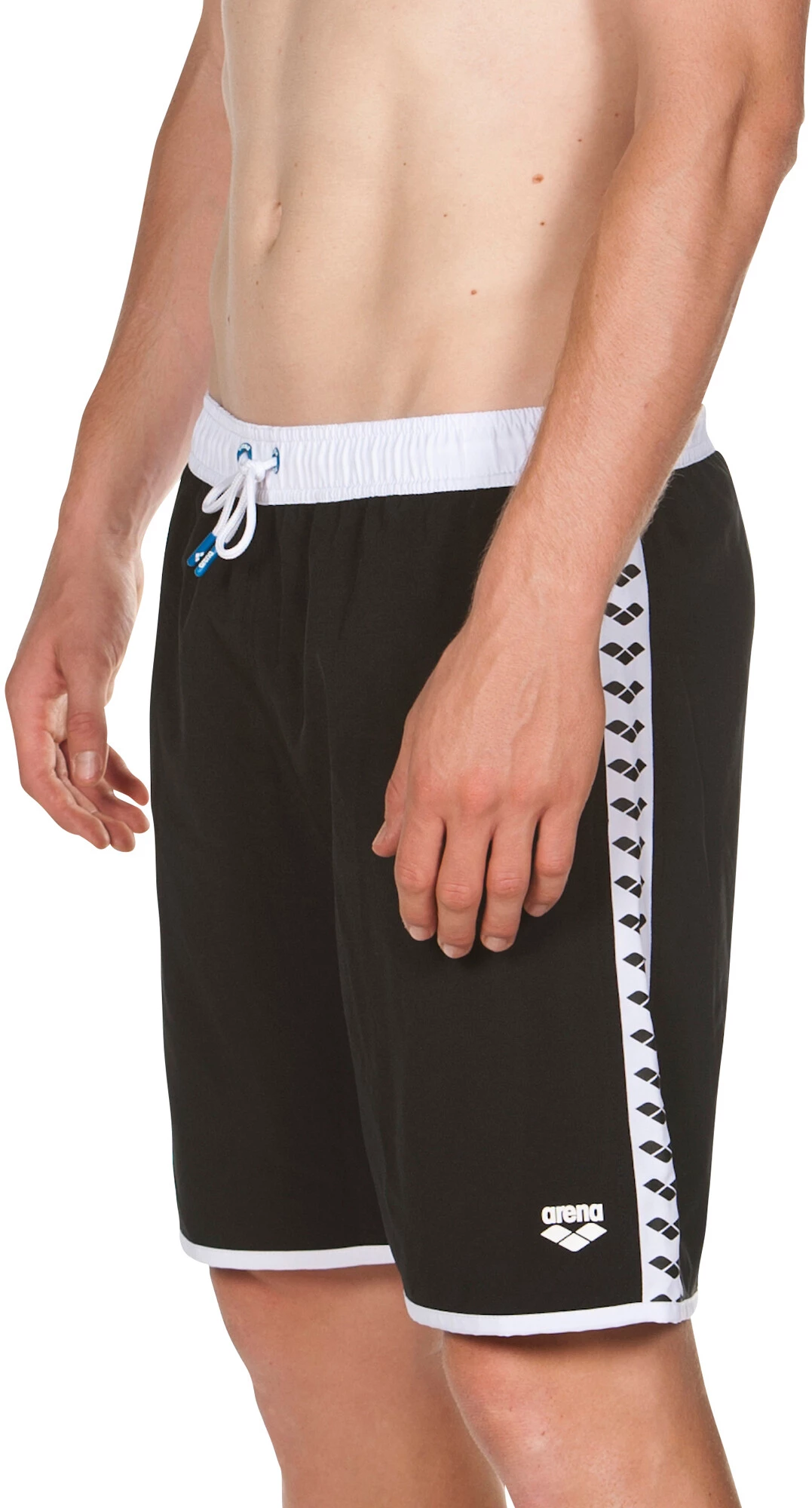 Arena Team Stripe Bermudas Men, blanc/noir 7 Arena Team Stripe Bermudas Men, blanc/noir – Image 5