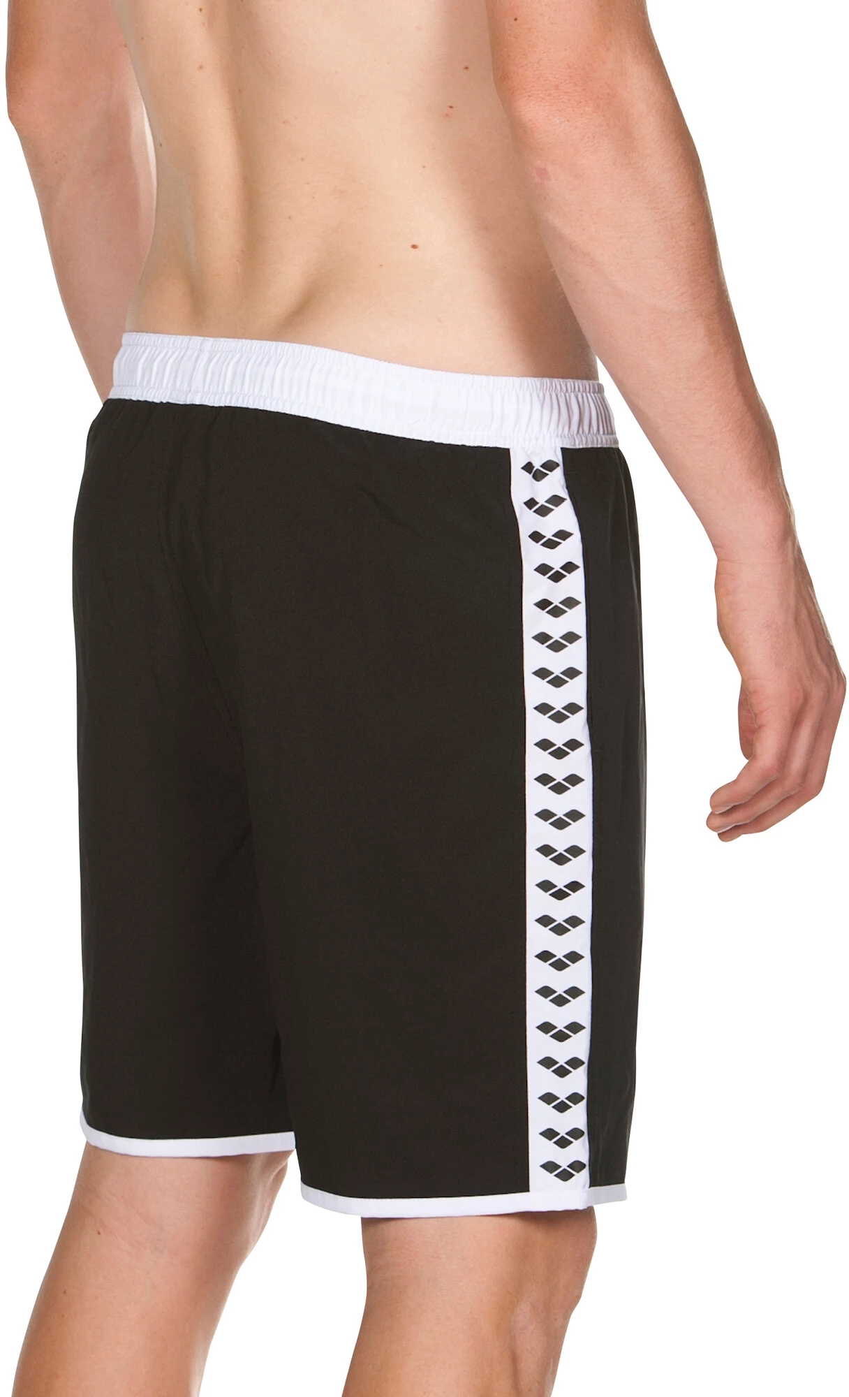Arena Team Stripe Bermudas Men, blanc/noir 8 Arena Team Stripe Bermudas Men, blanc/noir – Image 6
