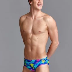 Funky Trunks Classic Briefs Men, bleu/turquoise 11 Funky Trunks Classic Briefs Men, bleu/turquoise -Natation Homme Soldes funky trunks classic briefs men air lift 4 6