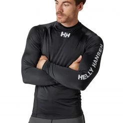 Helly Hansen Waterwear Rashguard Long Sleeve Shirt Men, blanc -Natation Homme Soldes helly hansen waterwear rashguard long sleeve shirt men black 3