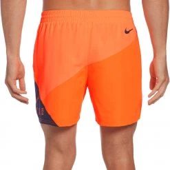 Nike Swim Logo 5" Volley Shorts Men, rose/orange -Natation Homme Soldes nike swim logo 5 volley shorts men midnight navy 2 1