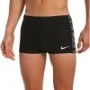 Nike Swim Logo Tape Square Leg Shorts Men, rouge/noir -Natation Homme Soldes nike swim logo tape square leg shorts men black 1 1
