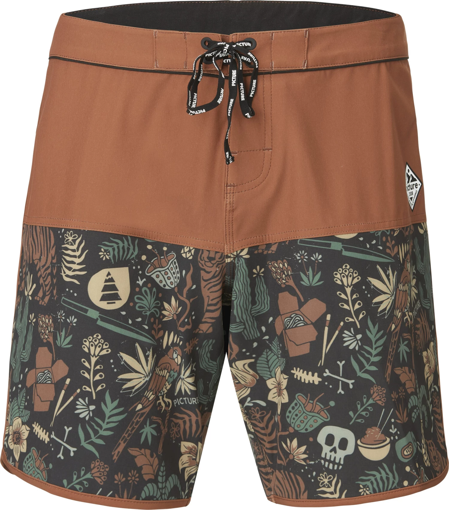 Picture Andy 17" Boardshorts Men, marron/noir 3 Picture Andy 17" Boardshorts Men, marron/noir