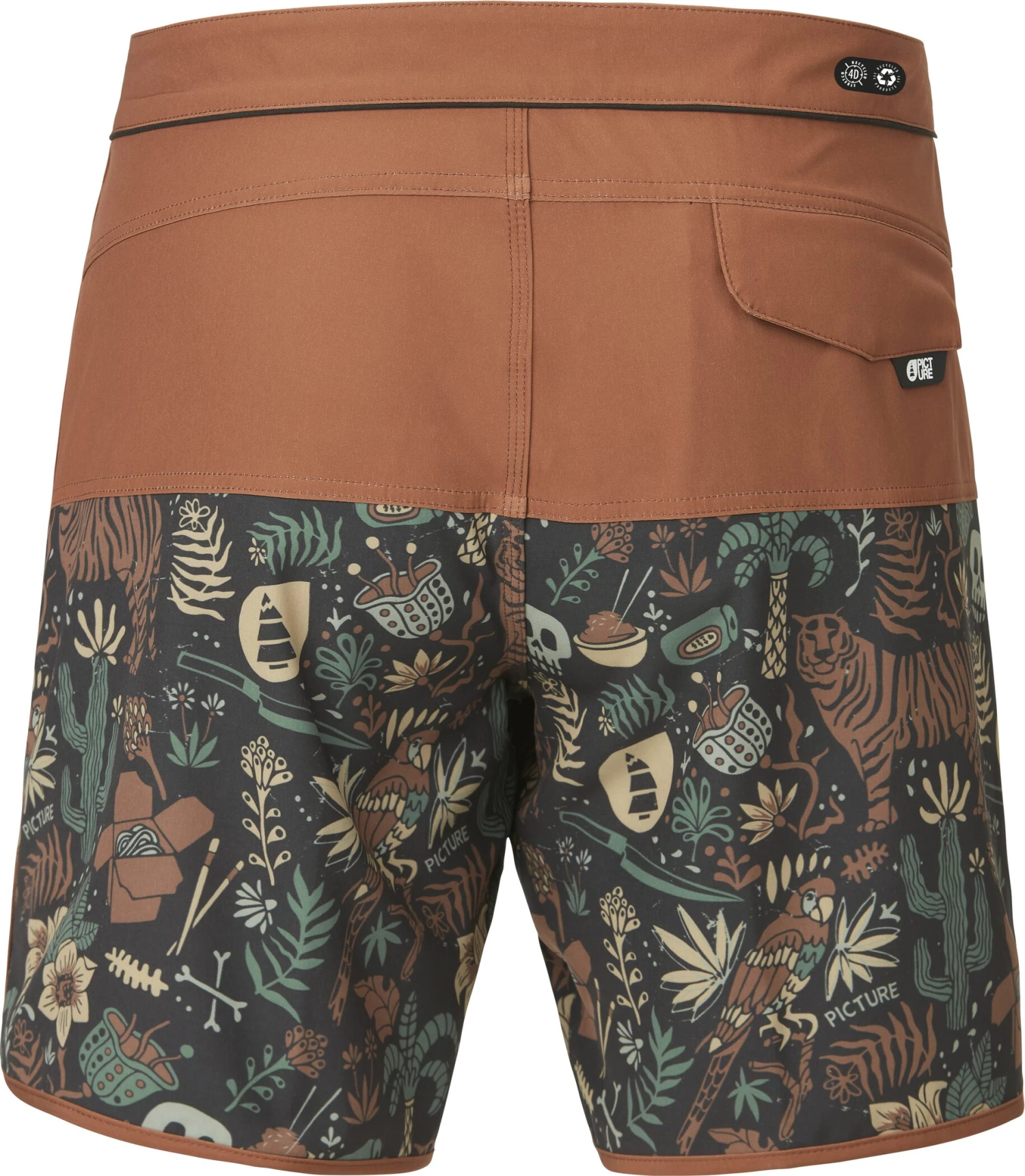 Picture Andy 17" Boardshorts Men, marron/noir 4 Picture Andy 17" Boardshorts Men, marron/noir – Image 2