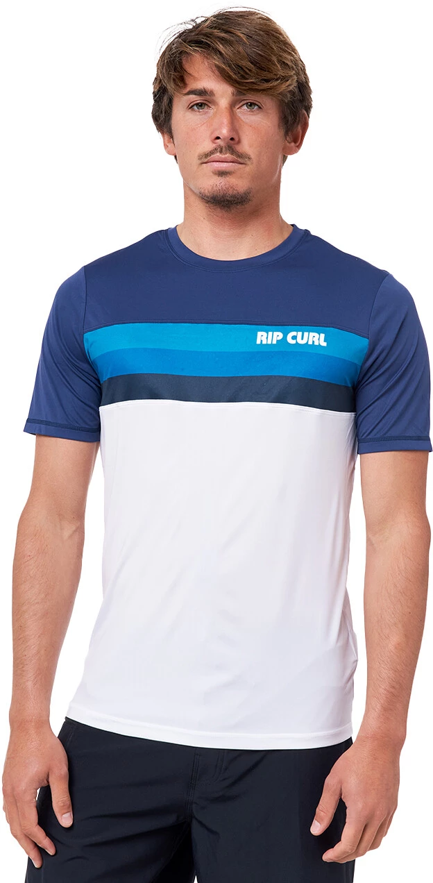 Rip Curl SR Panel SS UV Shirt Men, blanc/bleu 3 Rip Curl SR Panel SS UV Shirt Men, blanc/bleu