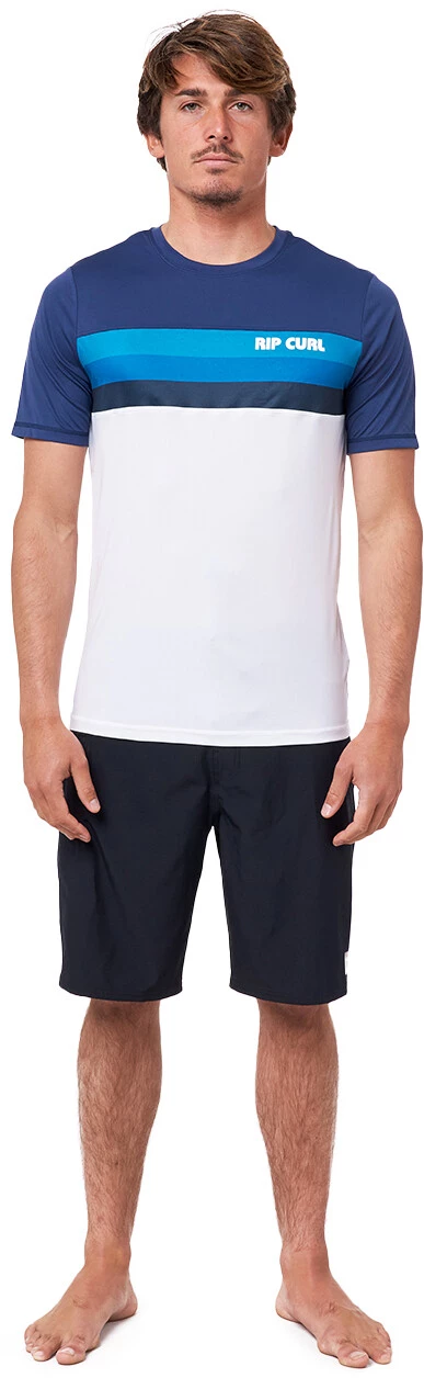 Rip Curl SR Panel SS UV Shirt Men, blanc/bleu 5 Rip Curl SR Panel SS UV Shirt Men, blanc/bleu – Image 3