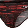 Speedo Allover 7cm Briefs Men, Multicolore/noir