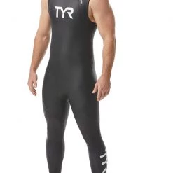 TYR Catergory 1 Sleeveles Wetsuit Men, noir