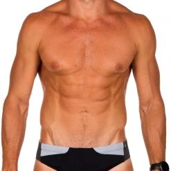 Z3R0D Black Series Swim Briefs Men, noir/gris -Natation Homme Soldes z3r0d black series swim briefs men black grey 3