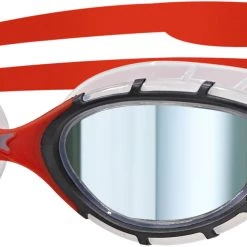 Zoggs Predator Flex Titanium Lunettes de protection S, rouge
