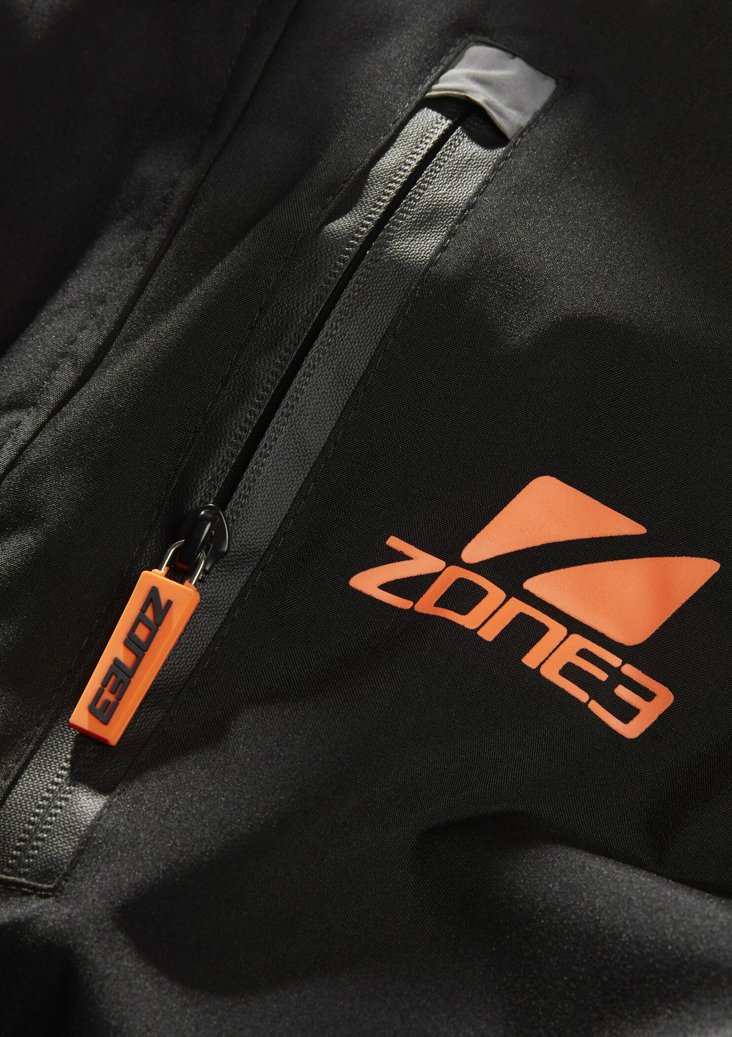 Zone3 Oversized Polar Fleece Parka Robe, noir/orange 7 Zone3 Oversized Polar Fleece Parka Robe, noir/orange – Image 5